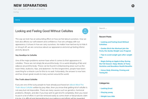 The Box theme site design template sample
