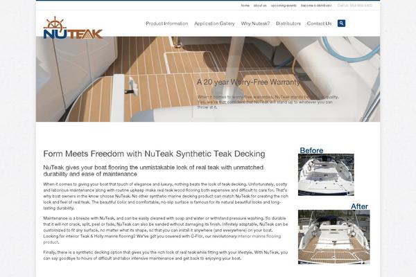 nuteak.com site used Marine-teak