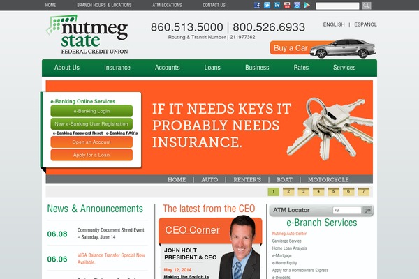 nutmegstatefcu.org site used Nutmeg