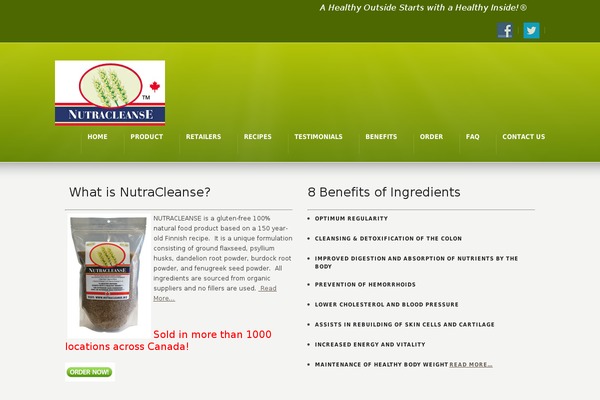 nutracleanse.biz site used Primer