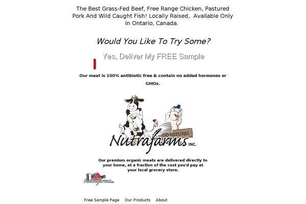 OrganicFood theme site design template sample