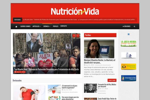 nutricionyvida.cl site used Newsmark