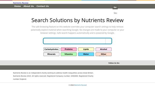 nutrientsreview.com site used Health