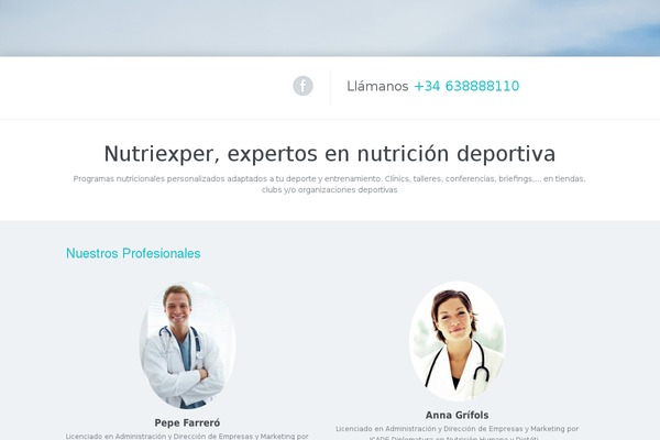 nutriexper.com site used Paeon