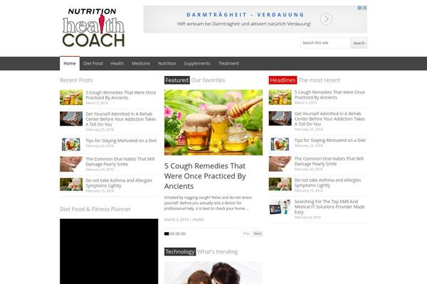 NewsPlus theme site design template sample