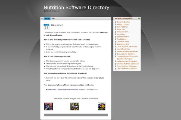 nutritionsoftware.org site used Itheme-1-1