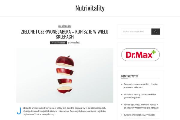 nutrivitality.pl site used Fascinate