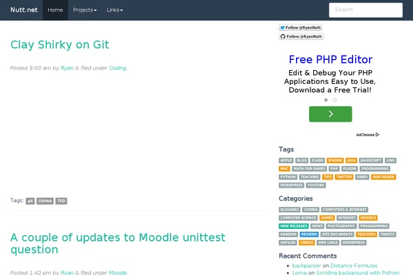 Author theme site design template sample