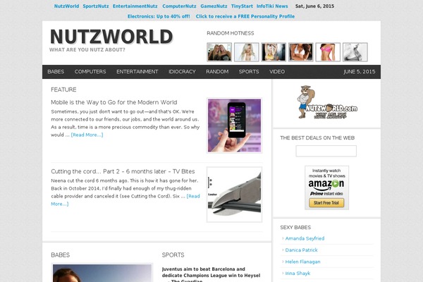 News theme site design template sample