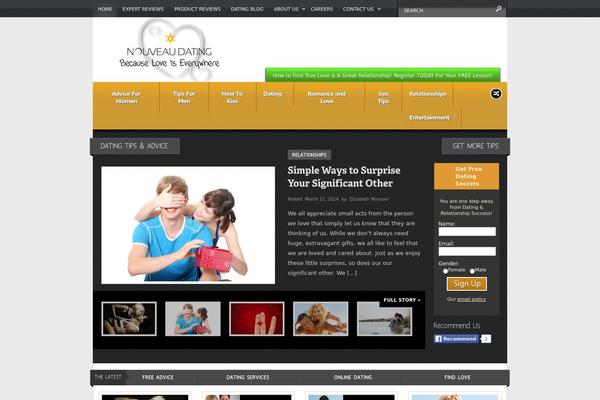 Continuum theme site design template sample