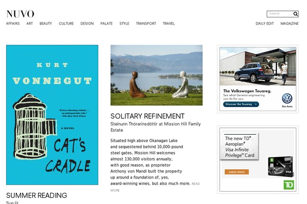 NUVO theme websites examples