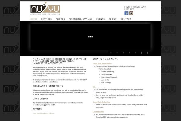 Allure theme site design template sample