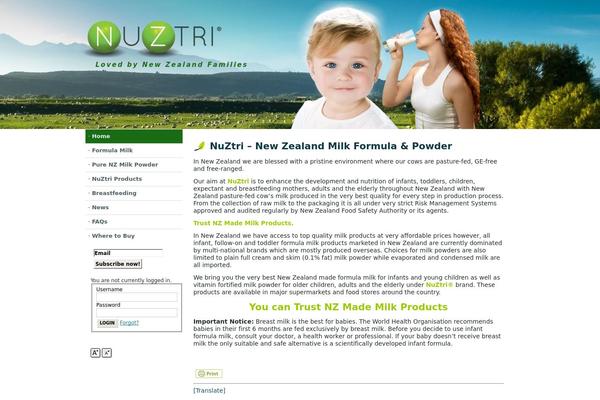Site using Fontresizer plugin