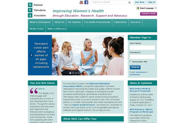 nva.org site used Nva-theme