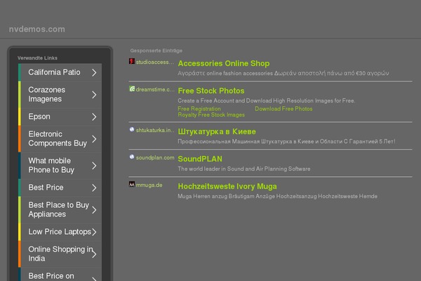 nvdemos.com site used Software