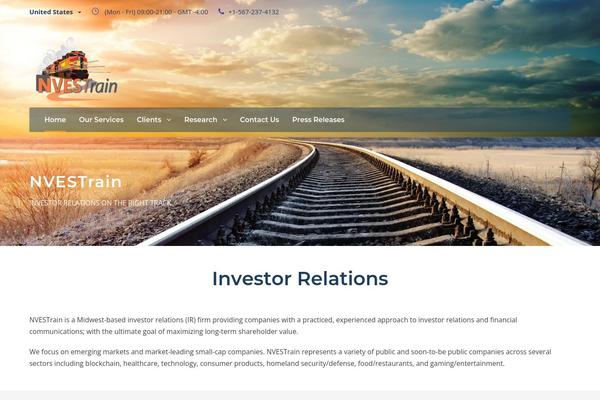 Financity-child theme site design template sample