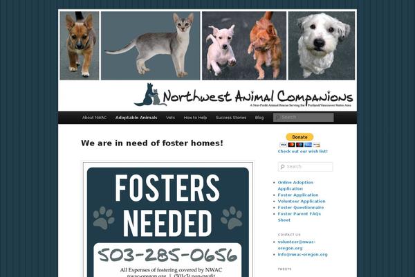 Site using Petfinder Listings plugin