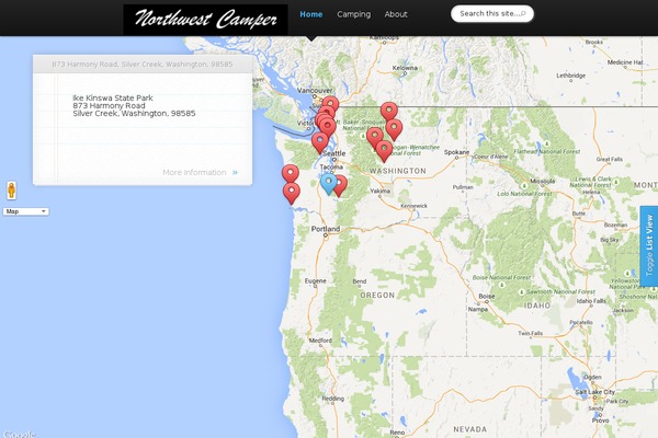 Explorable theme site design template sample