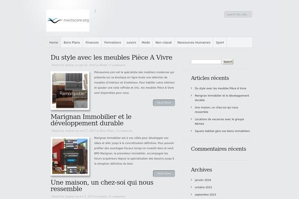 Minimal theme site design template sample