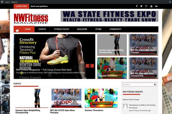 ProfitMag theme site design template sample
