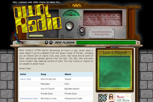 Radio theme site design template sample