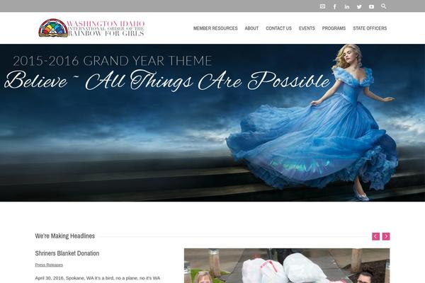 Charitas theme site design template sample