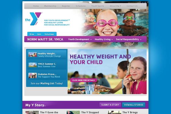 Ymca theme site design template sample