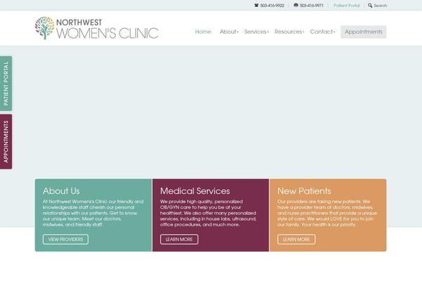 Roots theme site design template sample