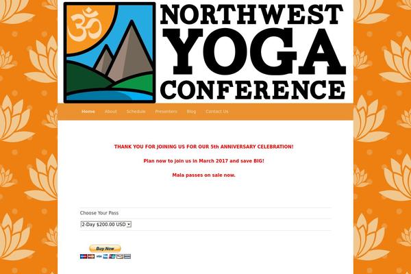 nwyogaconference.com site used Twenty Eleven