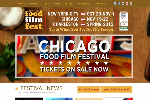 nycfoodfilmfestival.com site used Multidesign