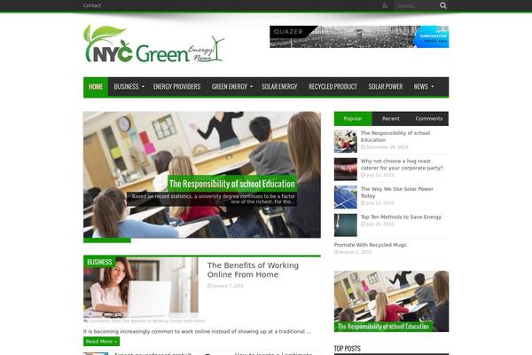 Jarida theme site design template sample