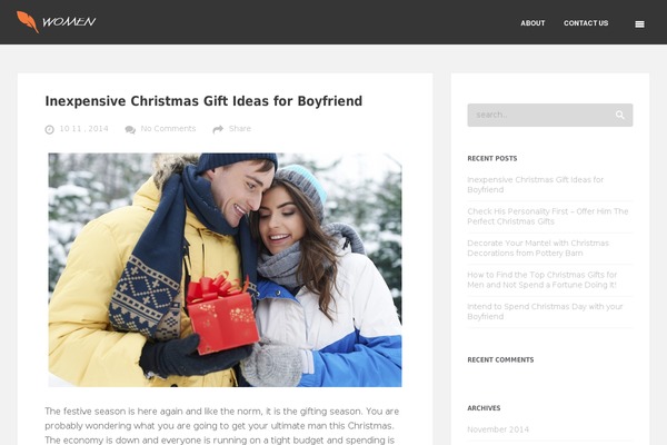 Feather theme site design template sample