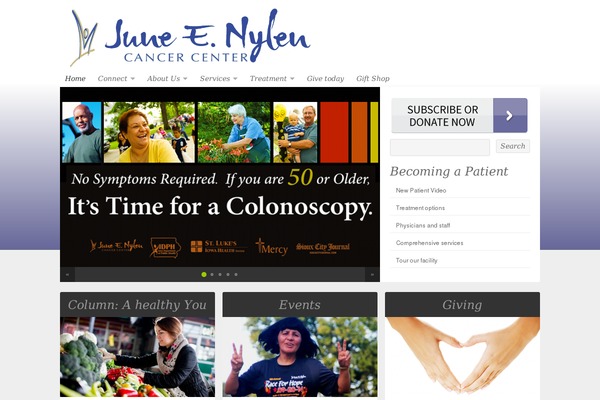 nylencancercenter.com site used Organic_nonprofit_3