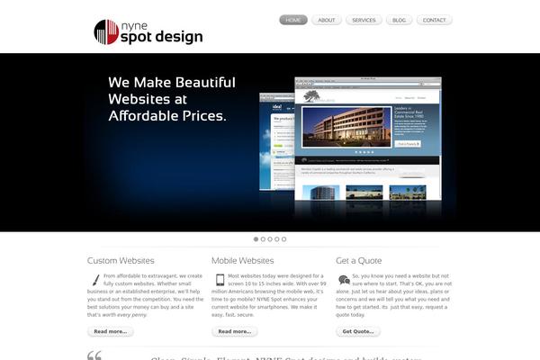 Clear theme site design template sample