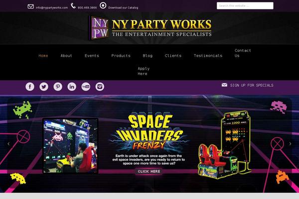 nypartyworks.com site used Nypartyworks
