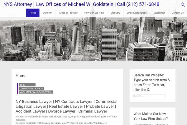 Radiate theme site design template sample