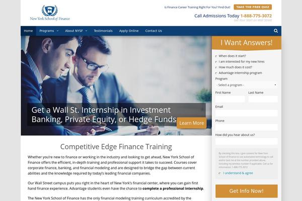 nyschooloffinance.com site used Er-2015
