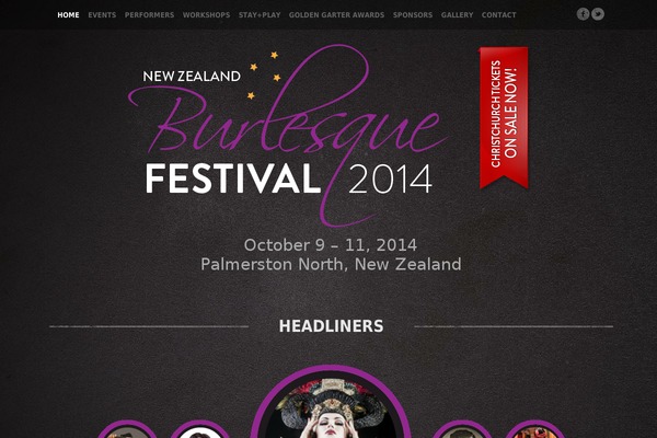 Fest theme site design template sample