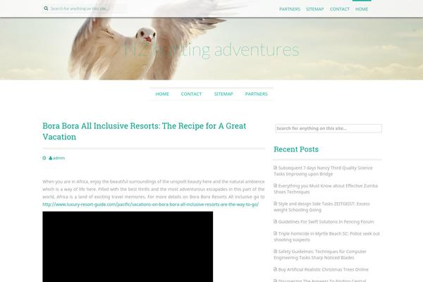 Preus theme site design template sample