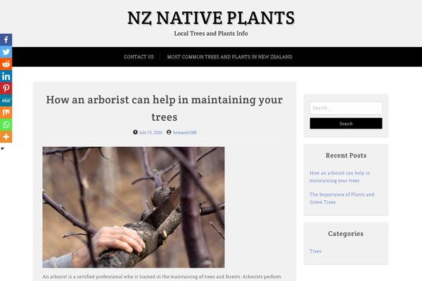 X Blog theme site design template sample