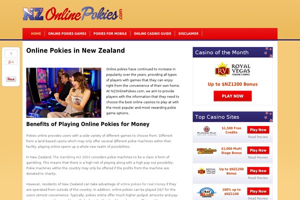 nzonlinepokies.com site used Slots Theme