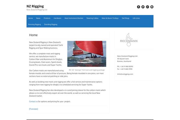 The Box theme site design template sample