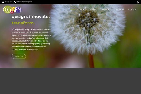 Oshine Child theme site design template sample