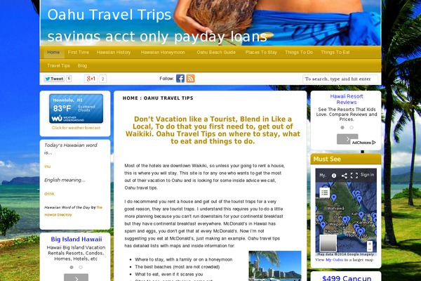 Travel Blogger theme site design template sample