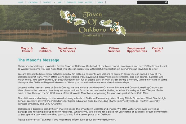oakboro.com site used Oakboro
