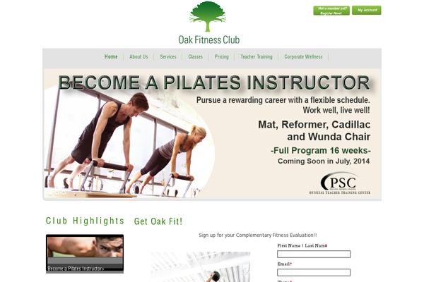 Fitness theme site design template sample