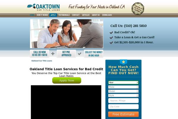 Oakland theme site design template sample