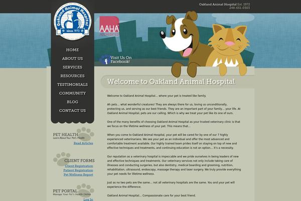 Oakland theme site design template sample