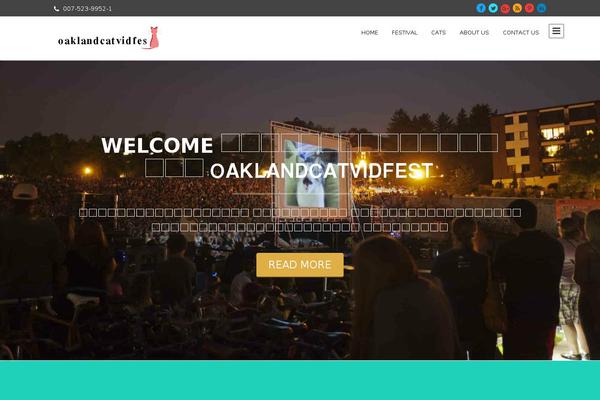 One Page theme site design template sample