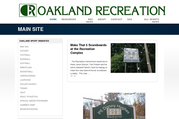 oaklandrec.org site used Ecopro_dev